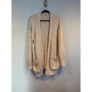 Free People Open-Knit Textured Cardigan